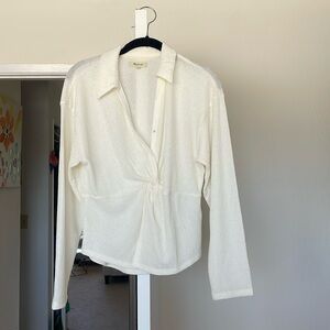Madewell collared top
